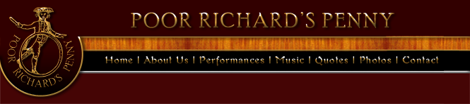 Poor Richards Penny website header