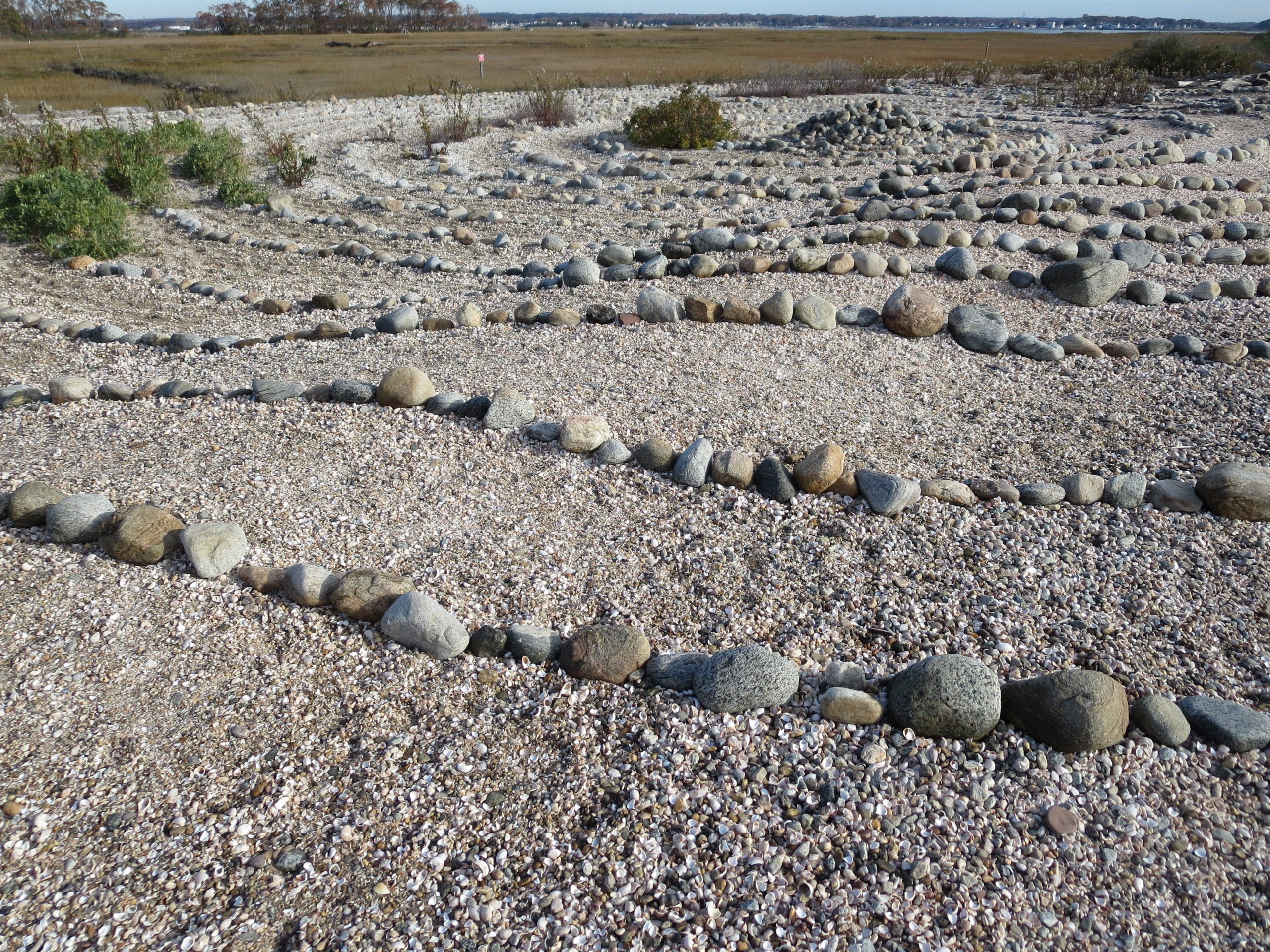 Labyrinth at Meig's Point, Hammonasset Beach Madison, CT, by Lisa Hoag