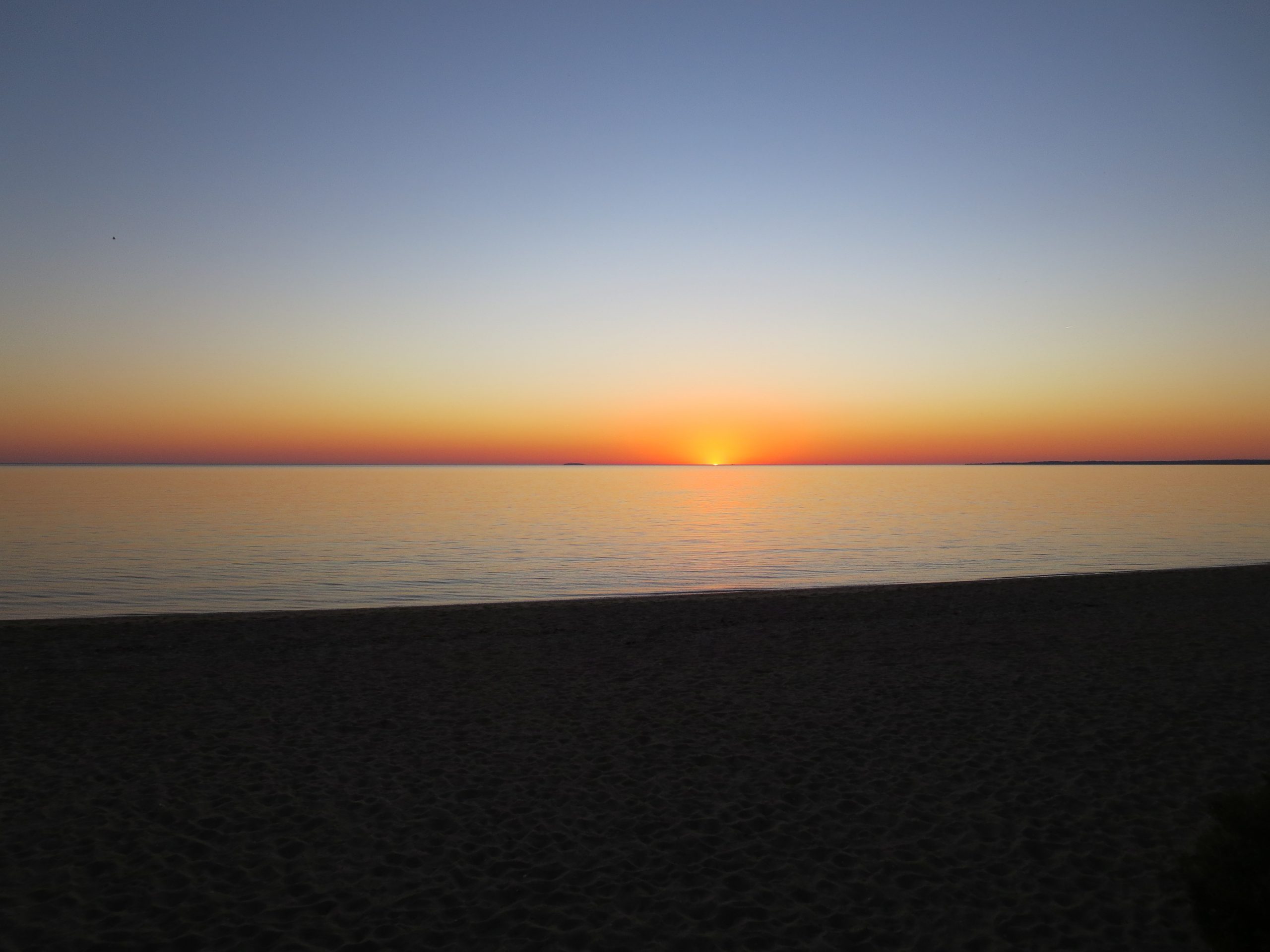 Sunset at Hammonasset, CT, photograph by Lisa Hoag.